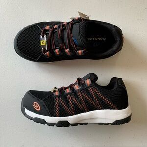 Nautilus Safety Footwear Accelerator Shoes in Black/Orange Women’s Size 6 NIB